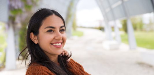 Indian women smiling